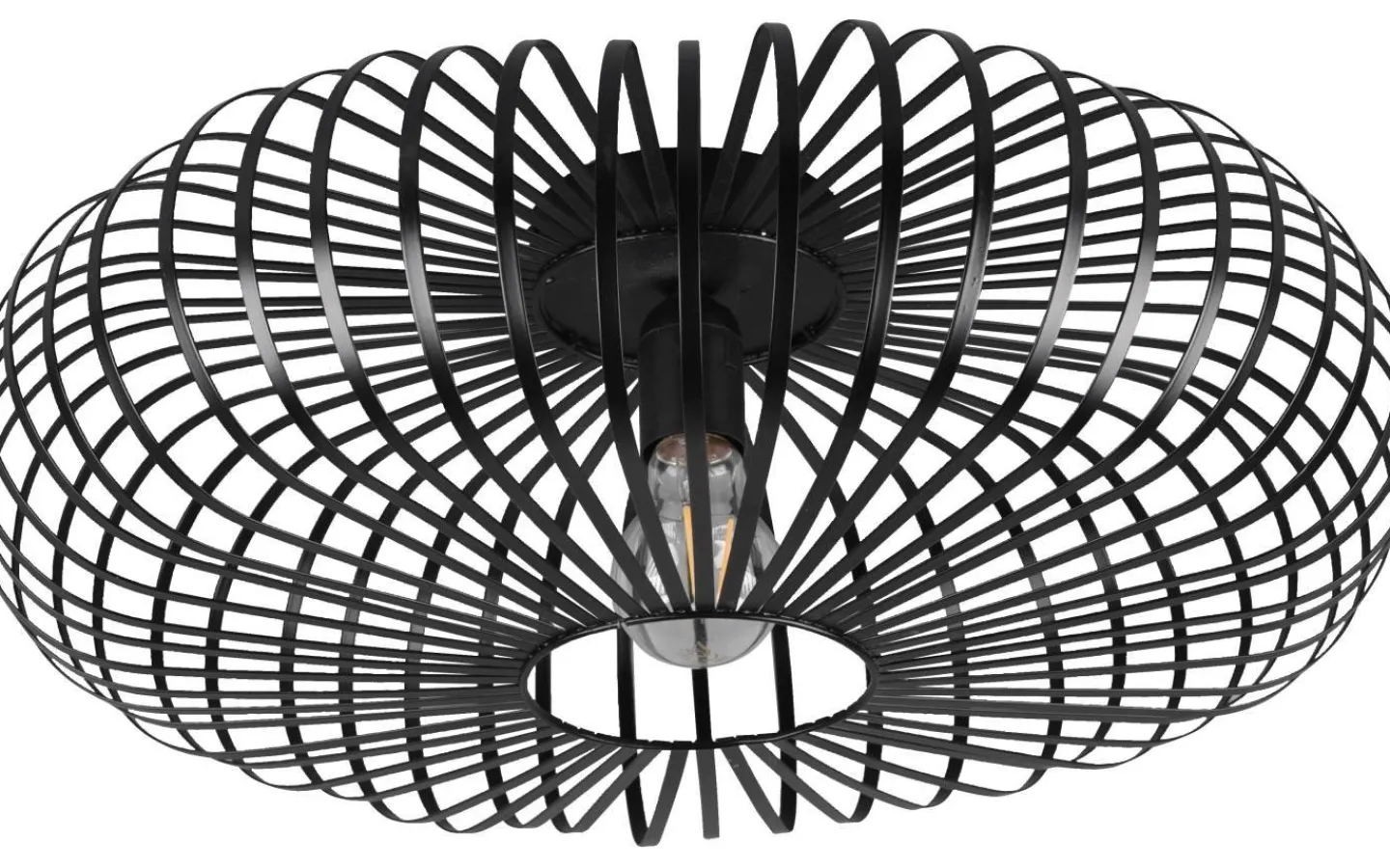 Plafonder-Trio Lighting Johann Plafond 50cm E27 mattsvart