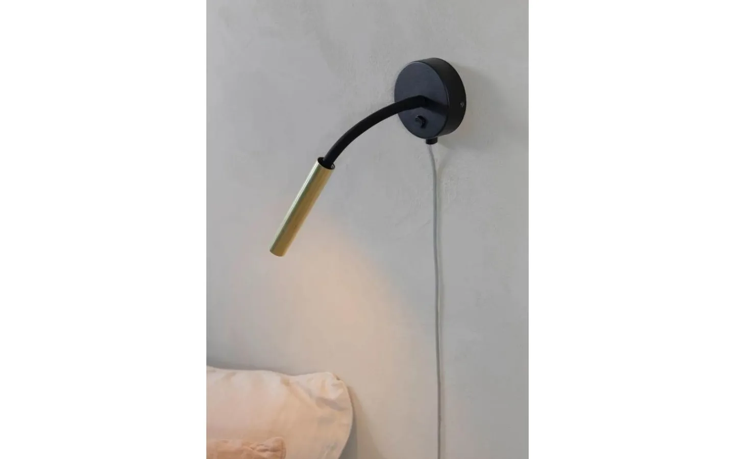 Läslampor-Markslojd Jolie Vägglampa Svart/Mässing