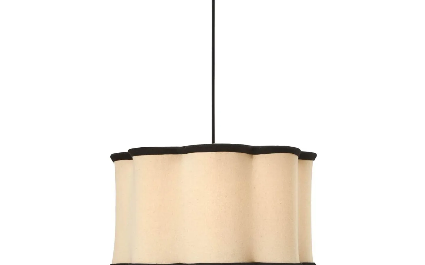 Enfärgade Runda Lampskärmar|Takskärmar-PR Home Judy Lampskärm/Takskärm Ø35cm Natur/Svart