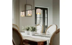 Avlånga Taklampor < Trio Lighting Julieta hänge 3-st E14 beige