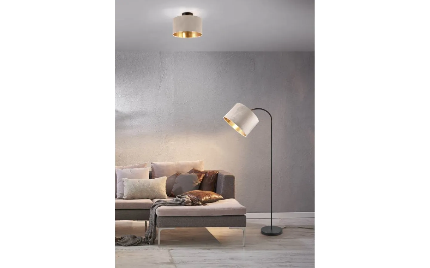 Plafonder-Trio Lighting Julieta Plafond 2xE14 beige