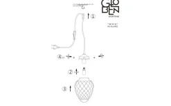 Fönsterlampor-Globen Lighting Juni Fönsterlampa Opal