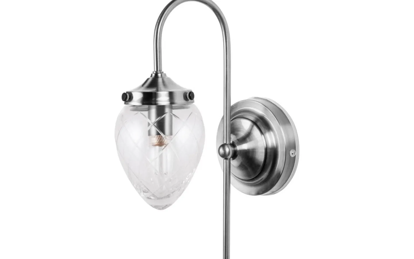 Badrumslampor Vägg < Globen Lighting Juni Vägglampa Antikstål/Klar IP44