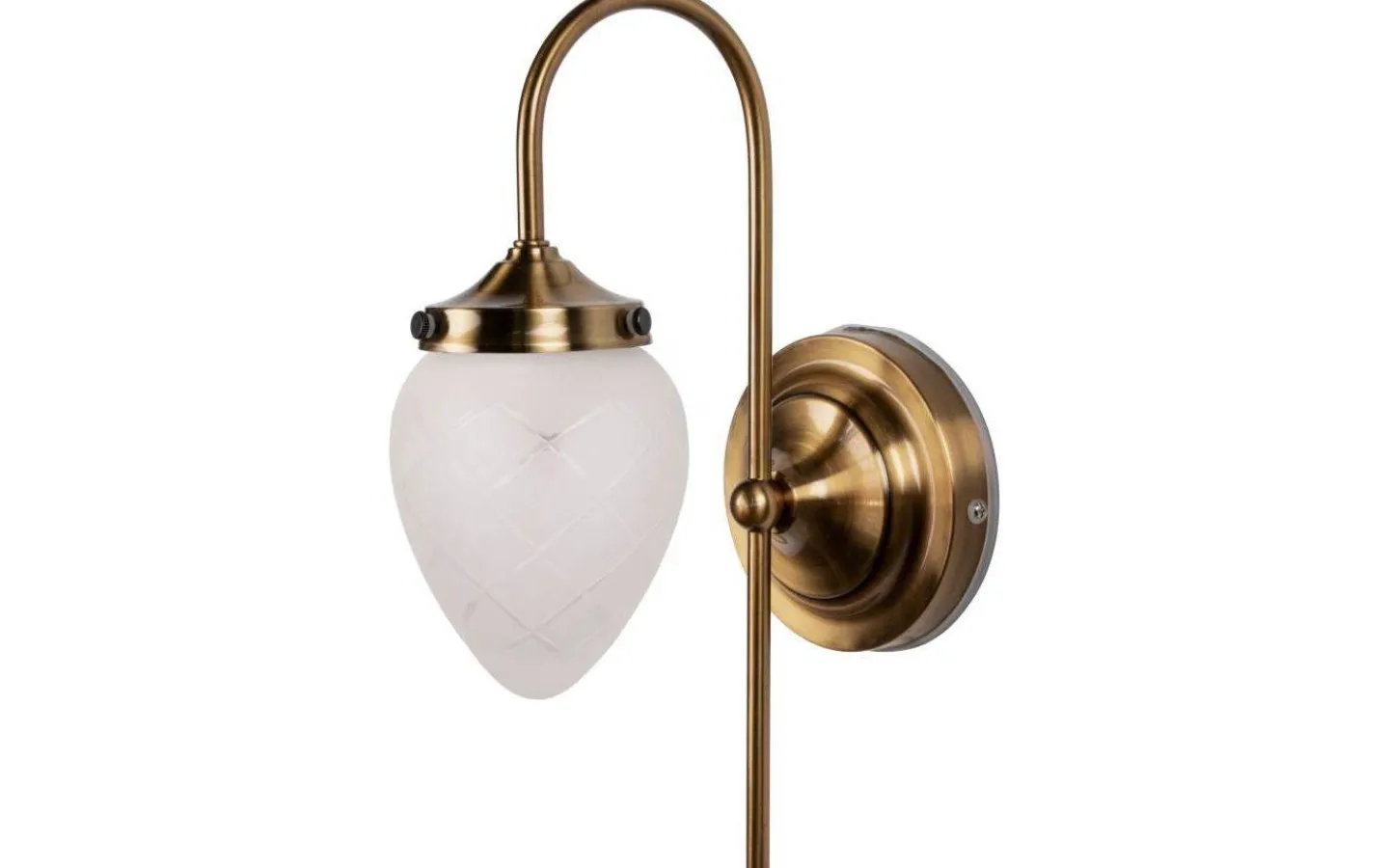 Badrum < Globen Lighting Juni Vägglampa Mässing/Opal IP44