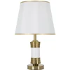 Bordslampor < Mauro Ferretti Jupiter Bordslampa 52cm Vit/Guld