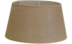 Enfärgade Runda Lampskärmar < Hallbergs Jute Lampskärm Ø36cm Natur Transparent