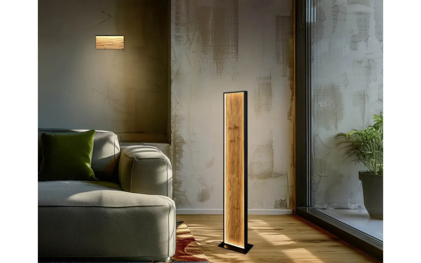 Lampetter < Trio Lighting Kalea Vägglampa LED 30cm trä