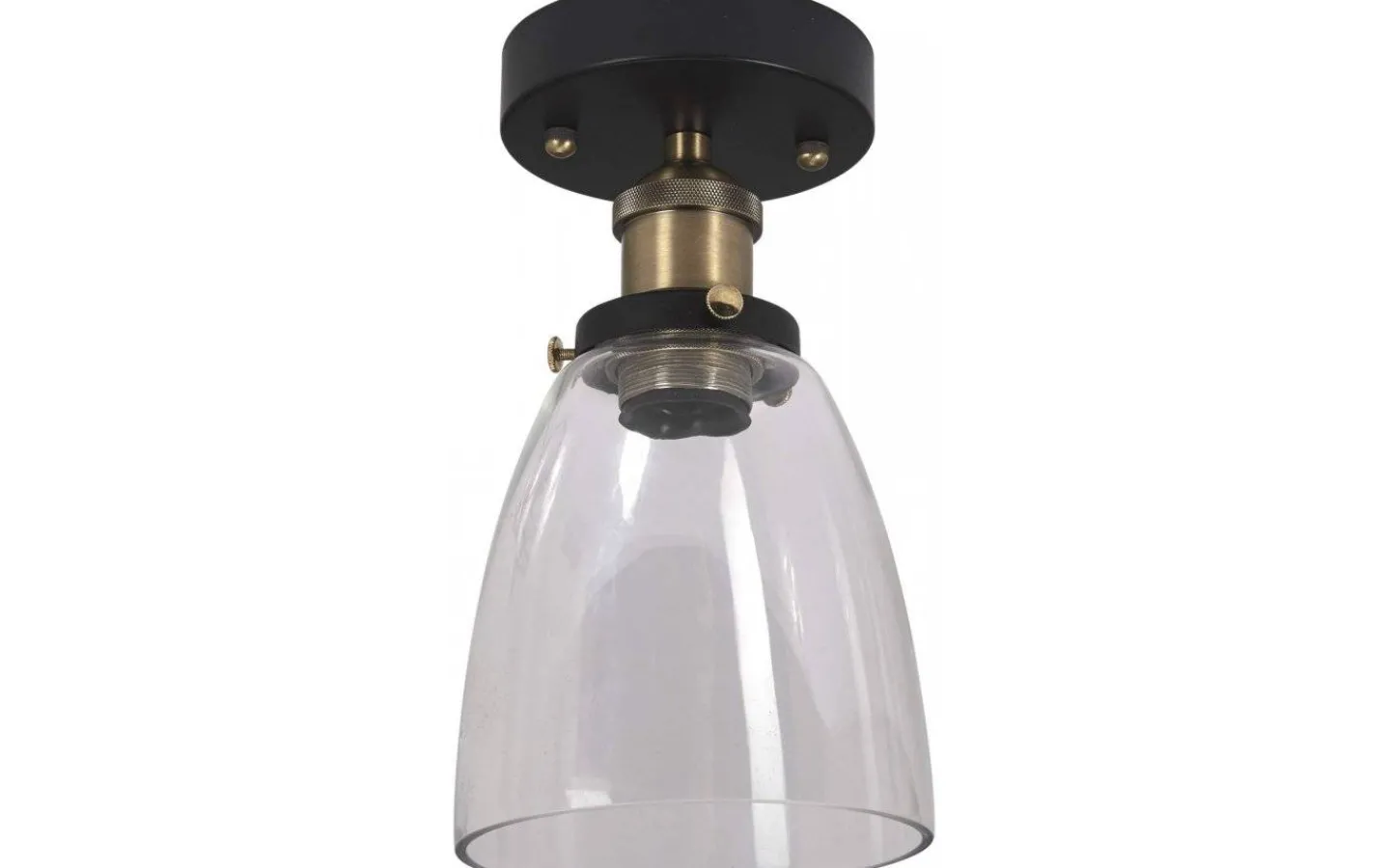 Badrum|Badrumslampor Tak < PR Home Kappa Plafond 14cm Svart/Klar