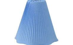 Toppringsskärmar < Hallbergs Karin Plisserad Toppringskärm Ø25cm Satin Ljusblå