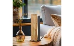 Bordslampor-Trio Lighting Karuni Bordslampa E27 matt svart/trä