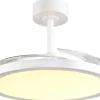 Takfläktar < Reality Kasfjord Takfläkt 107cm LED matt vit stjärnljus