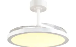 Takfläktar < Reality Kasfjord Takfläkt 107cm LED matt vit stjärnljus