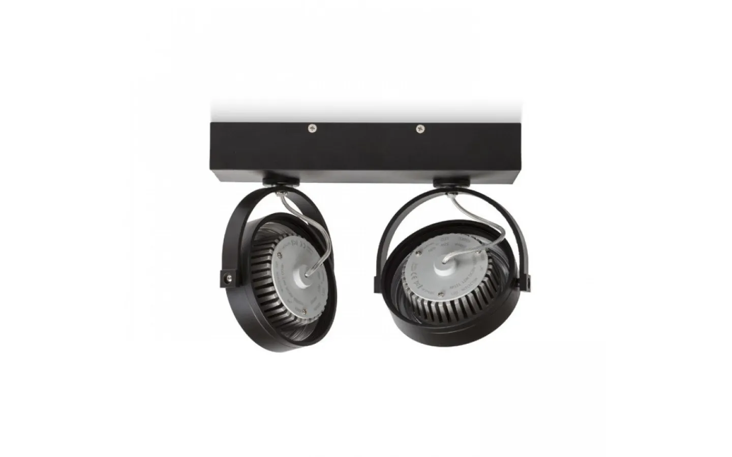 Avlånga Takspotlights|Takspot Med 2 Lampor-Rendl Kelly II Takspotlight Svart LED 2x12W 3000K