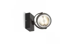 Takspot Med 1 Lampa < Rendl Kelly Takspotlight 14cm LED 12W 3000K Svart