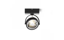 Takspot Med 1 Lampa < Rendl Kelly Takspotlight 14cm LED 12W 3000K Svart
