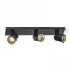 Takspot Med 3 Lampor-Rendl Kenny III Takspotlight 48cm Svart/Guld