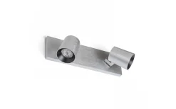 Takspot Med 2 Lampor < Rendl Kenny II Takspotlight 31cm Aluminium/Svart