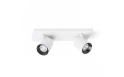 Takspot Med 2 Lampor < Rendl Kenny II Takspotlight 31cm Vit/Svart