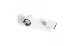 Takspot Med 2 Lampor < Rendl Kenny II Takspotlight 31cm Vit/Svart