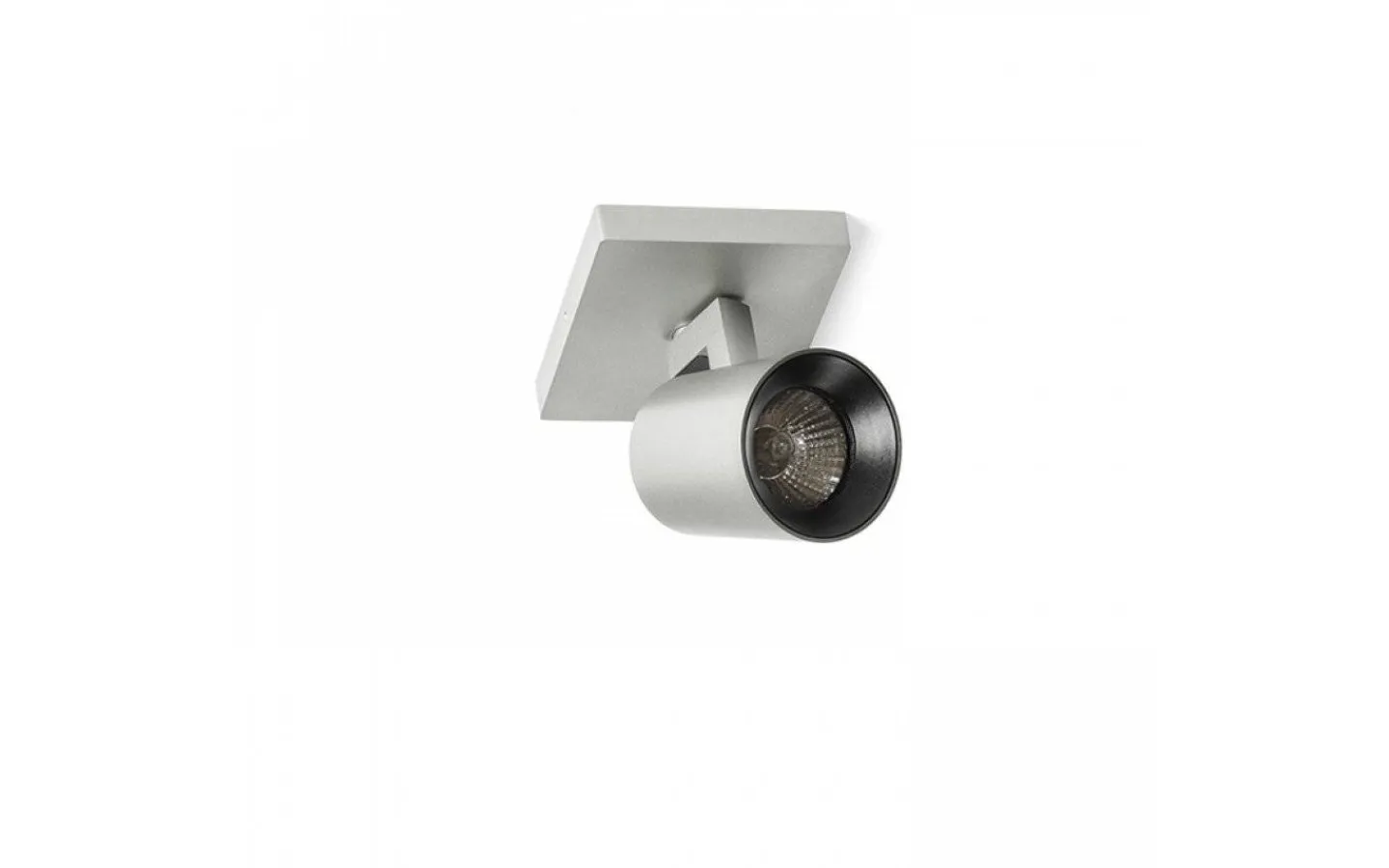 Takspot Med 1 Lampa-Rendl Kenny I Takspotlight 11cm Aluminium/Svart