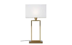 Vardagsrum|Sovrum-Cottex Kensington Bordslampa 51cm Mässing/Vit