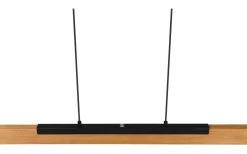 Avlånga Taklampor < Trio Lighting Kerala Takpendel LED matt svart/trä