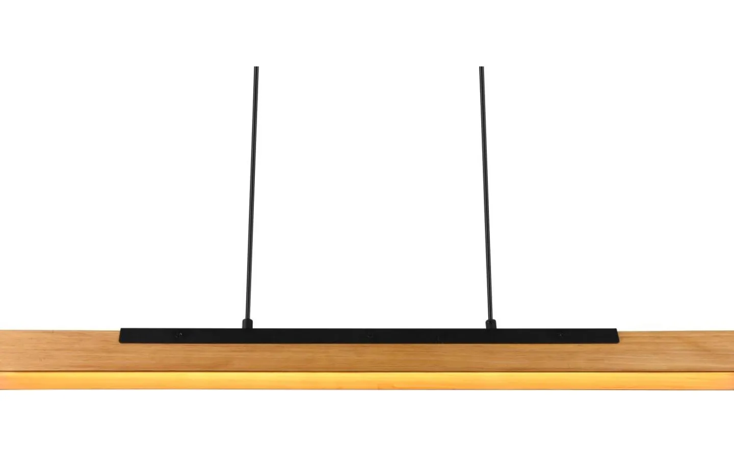 Avlånga Taklampor < Trio Lighting Kerala Takpendel LED matt svart/trä