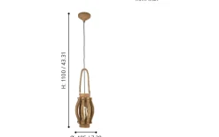 Fönsterlampor < Eglo Kinross Fönsterlampa 19cm Brun