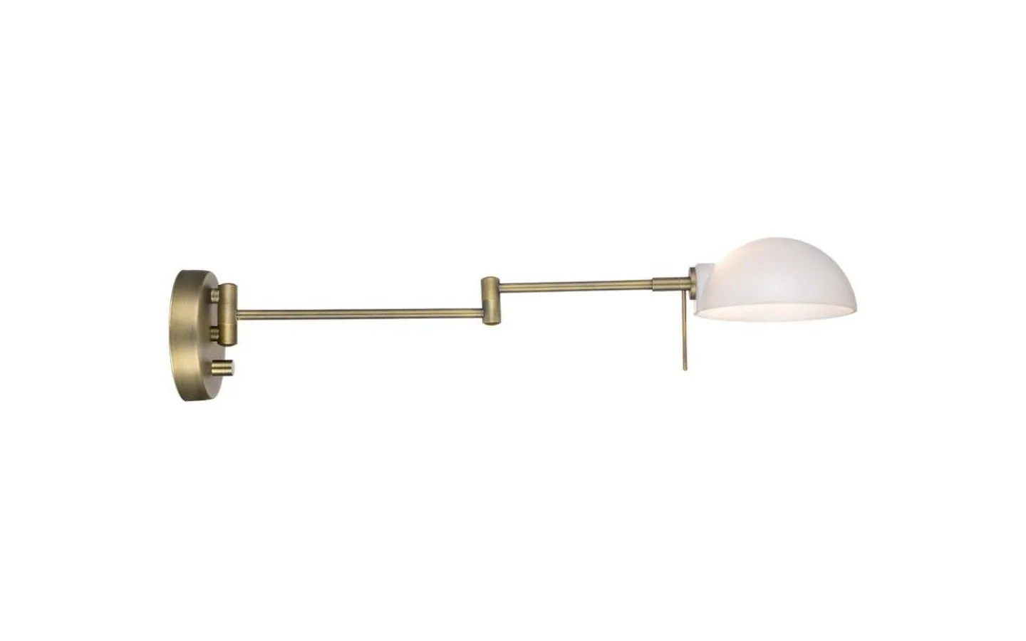 Läslampor-Halo Design Kjøbenhavn Vägglampa Grande Antikmässing/Opal