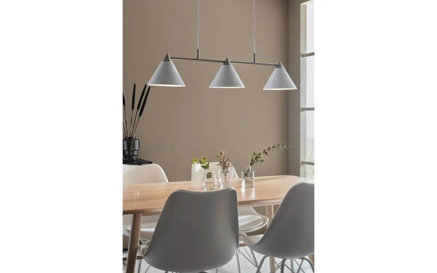 Kök & Matplats|Avlånga Taklampor-Markslojd Klint Taklampa 98cm 3L Vit/Stål