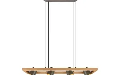 Avlånga Taklampor-Trio Lighting Klockpendel 4-delad E14 antik stål