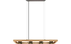 Avlånga Taklampor-Trio Lighting Klockpendel 4-delad E14 antik stål