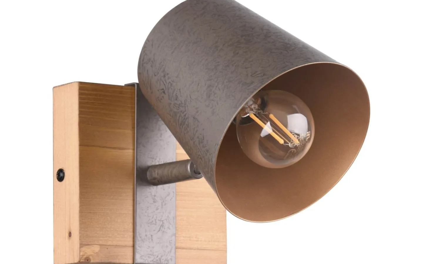 Läslampor < Trio Lighting Klock Spotlight E14 antik stål