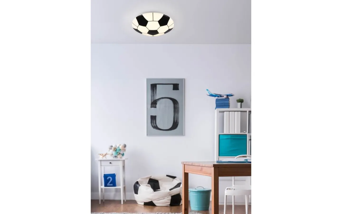 Barnrum|Plafonder-Reality Kloppi Plafond LED svart/vit