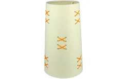 Mönstrade Lampskärmar-Oriva Kors Lampskärm Ø16cm Vit/Orange