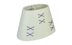 Ovala Lampskärmar < Oriva Kors Lampskärm Oval 22cm Vit/Lila