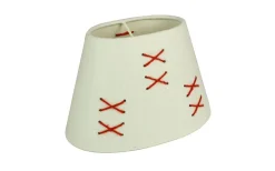 Ovala Lampskärmar < Oriva Kors Lampskärm Oval 22cm Vit/Röd