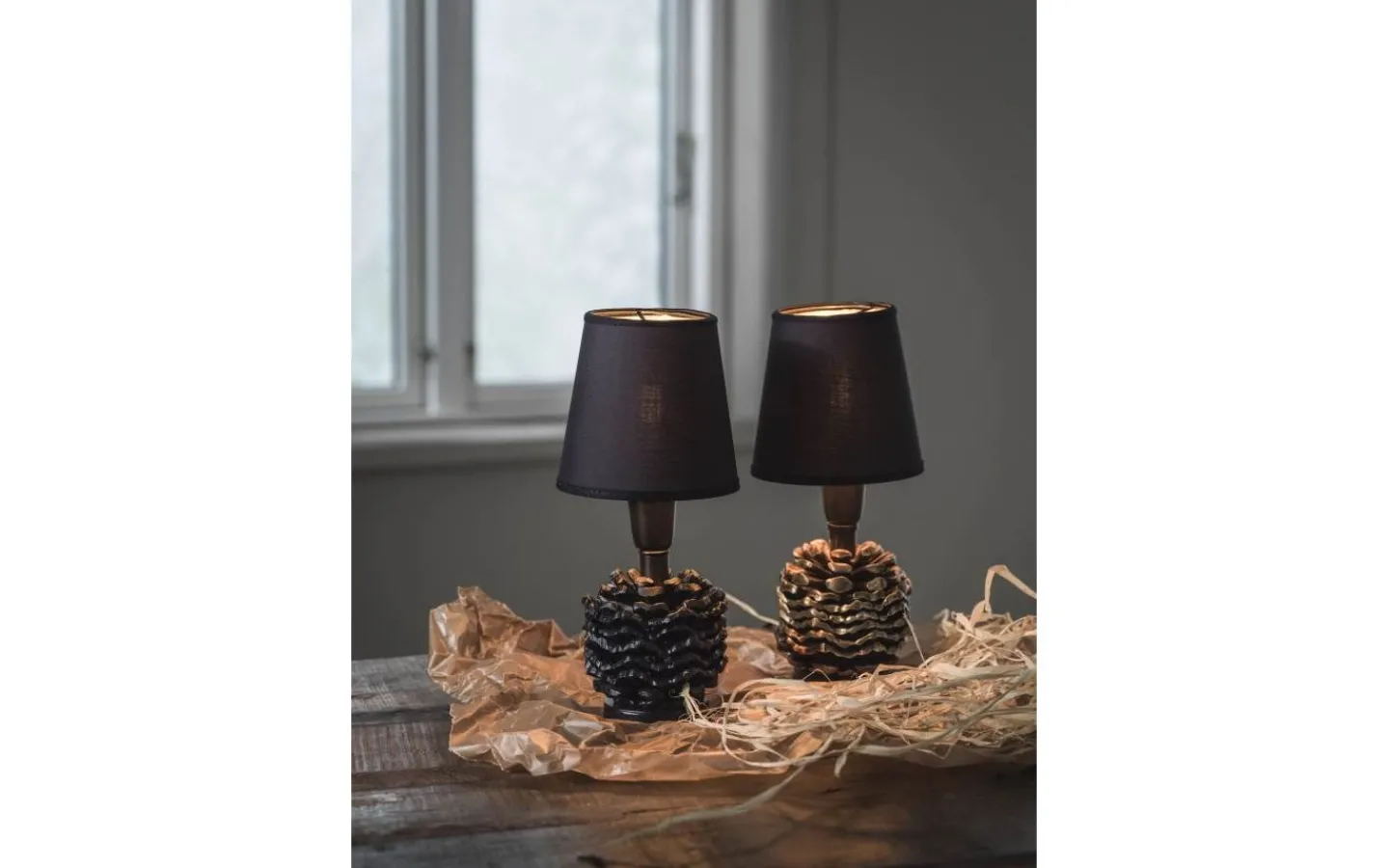 Lampfötter < PR Home Kotten Lampfot 19cm Antik mässing