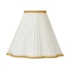 Toppringsskärmar|Plisserade Lampskärmar-ArmaturHantverk Kurtan Toppringskärm Ø25cm Beige