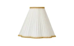 Toppringsskärmar|Plisserade Lampskärmar-ArmaturHantverk Kurtan Toppringskärm Ø25cm Beige