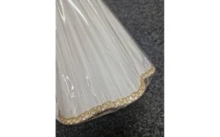 Toppringsskärmar|Plisserade Lampskärmar-ArmaturHantverk Kurtan Toppringskärm Ø25cm Beige