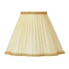 Toppringsskärmar|Plisserade Lampskärmar-ArmaturHantverk Kurtan Toppringskärm Ø22cm Gul