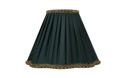 Toppringsskärmar|Plisserade Lampskärmar < ArmaturHantverk Kurtan Toppringskärm Ø22cm Mörkgrön