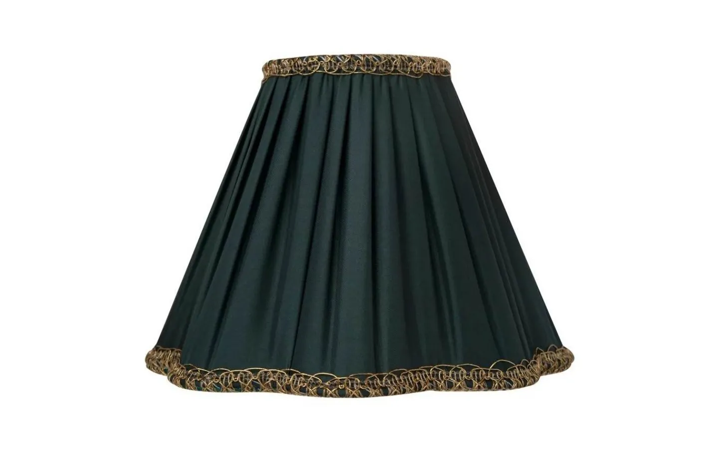 Toppringsskärmar|Plisserade Lampskärmar < ArmaturHantverk Kurtan Toppringskärm Ø22cm Mörkgrön