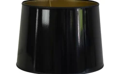 Enfärgade Runda Lampskärmar < Hallbergs Lacado Lampskärm Ø30cm Blank Svart