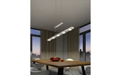 Avlånga Taklampor < Trio Lighting Lacal Takpendel LED i borstat stål