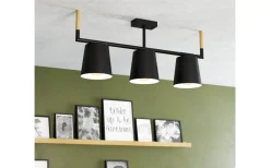 Plafonder < Eglo Lacey Plafond 78cm Svart/Natur