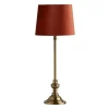 Bordslampor-PR Home Lampfot Andrea 43cm Antikmässing med skärm Sofia Sammet Rost