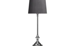 Bordslampor < PR Home Lampfot Andrea Krom 58cm med lampskärm Sofia Grå