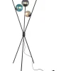 Golvlampor-Trio Lighting Lance Golvlampa 3xE14 svart